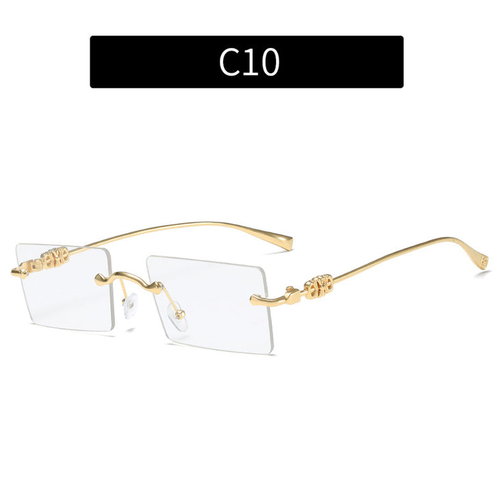 Stylische moderne rechteckige Sonnenbrille