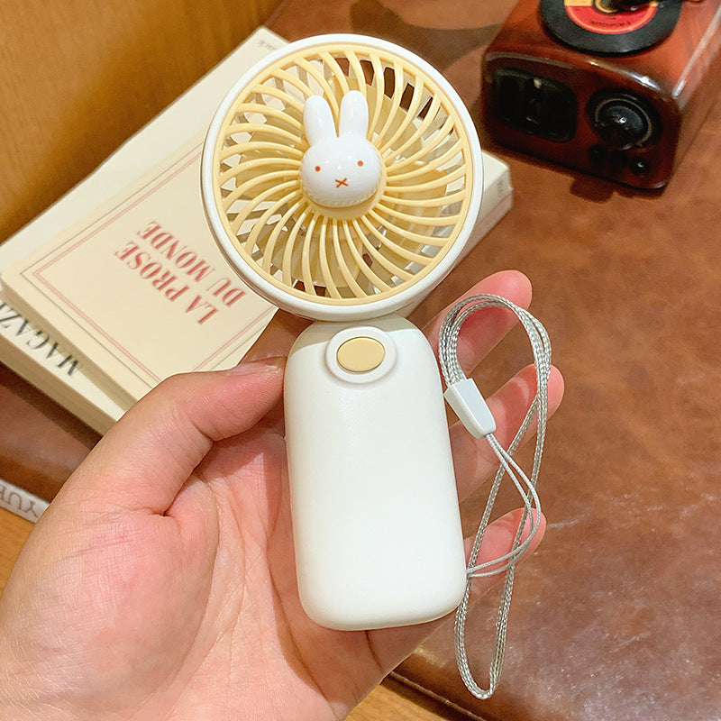 Tragbarer Mini Ventilator mit Niedlichem Hasenmotiv Karnz