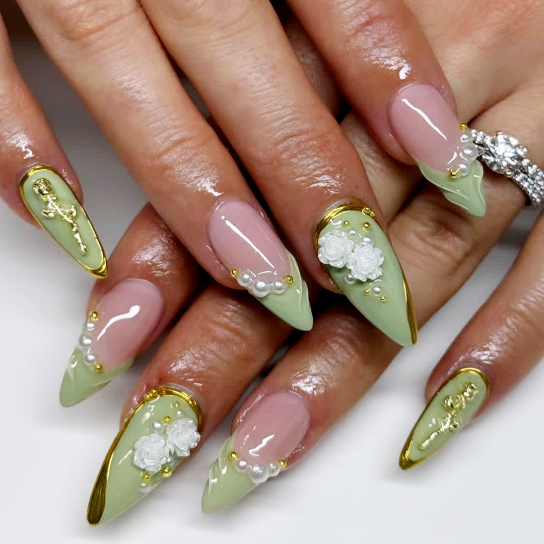 Dekoratives Acryl-Nagelkunst-Design Karnz