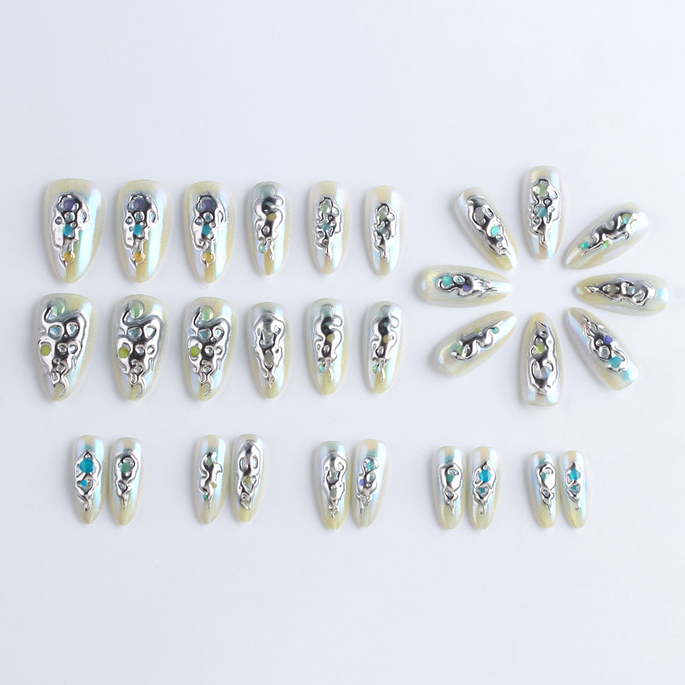 Dekoratives Press-On Nagelset Karnz