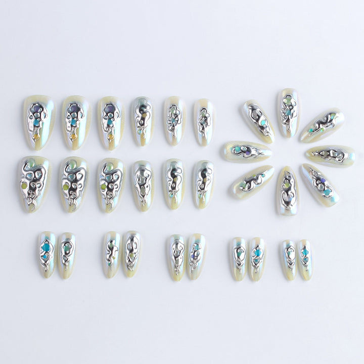 Dekoratives Press-On Nagelset Karnz