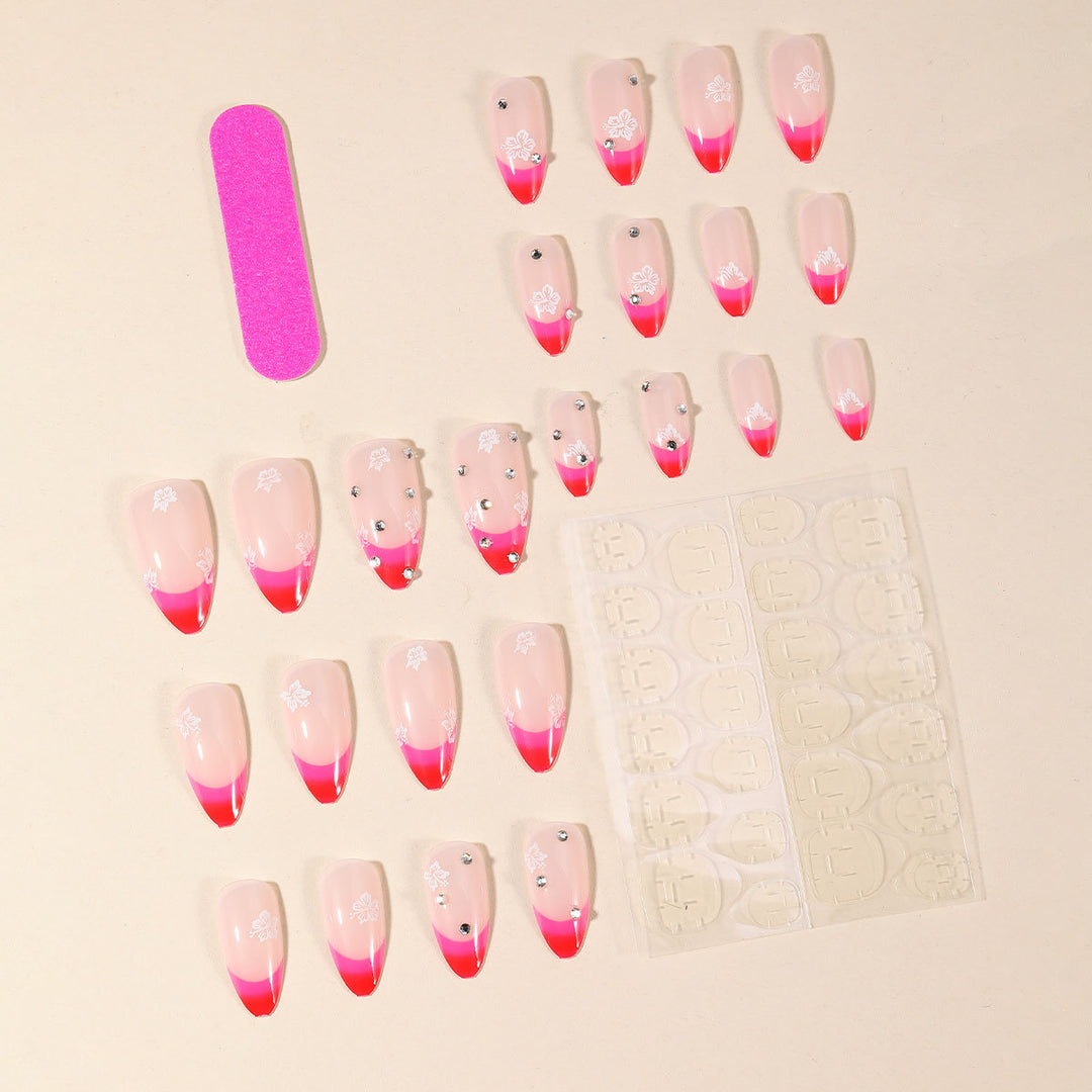 Künstlerische Ombre Nagelverlängerungen Karnz