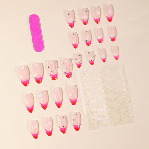 Künstlerische Ombre Nagelverlängerungen Karnz