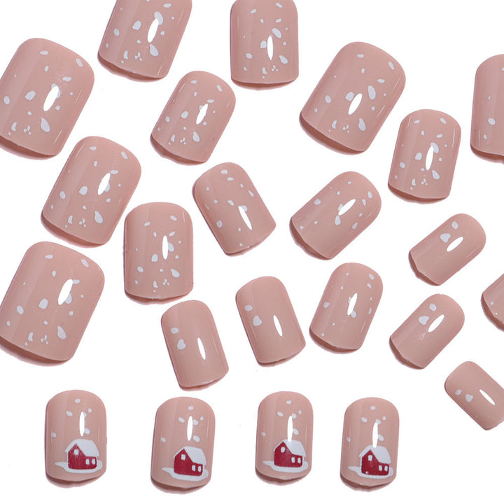 Festliche Feiertags-Themen Press-On Nagelkunst Karnz