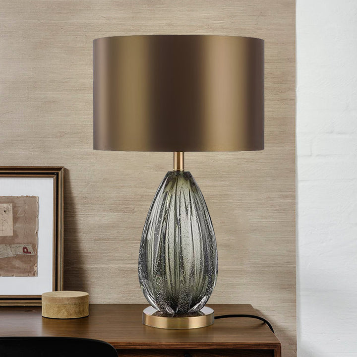 Elegante Glas Akzent Tischlampe