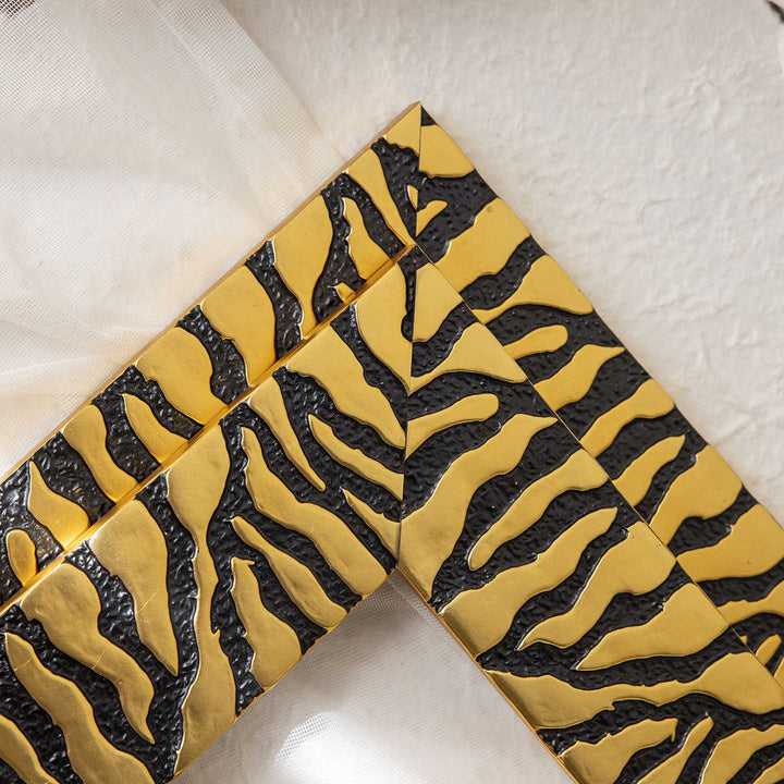 Künstlerischer Tigerstreifen-Bilderrahmen