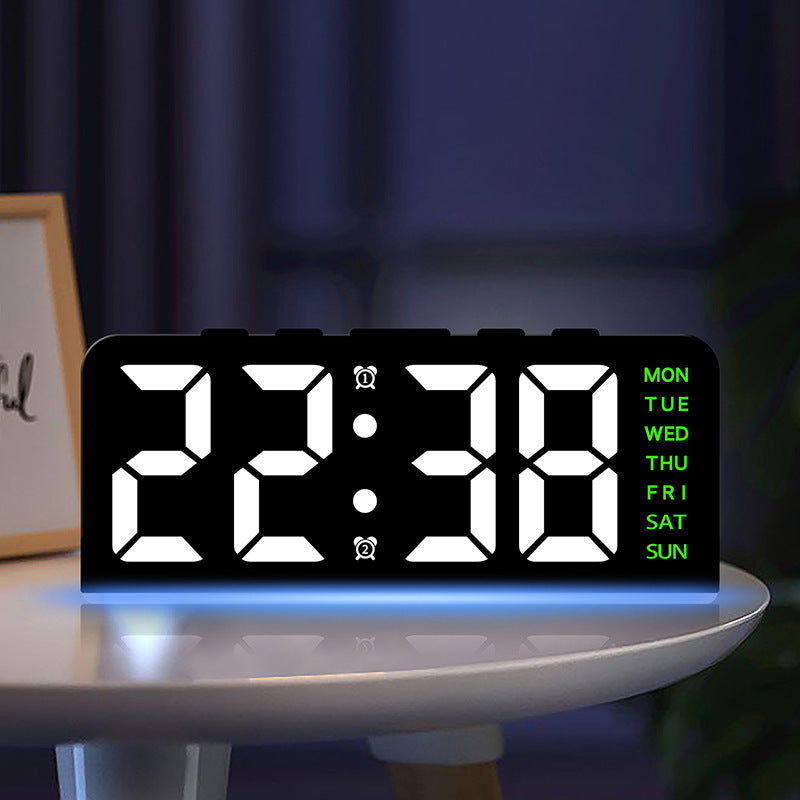 Digitaler Wecker mit Großem Led-Display und Multifunktionaler Anzeige Karnz