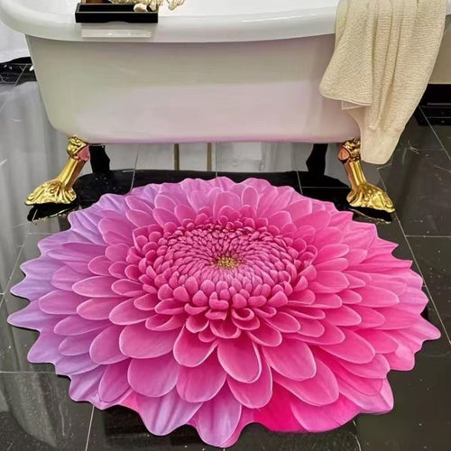 Dekorativer Blumen-Badezimmerteppich