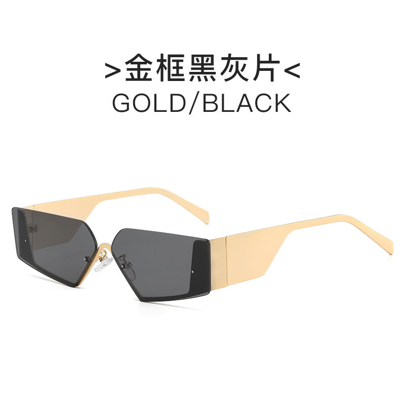 Damen exklusive geometrische Sonnenbrille Karnz