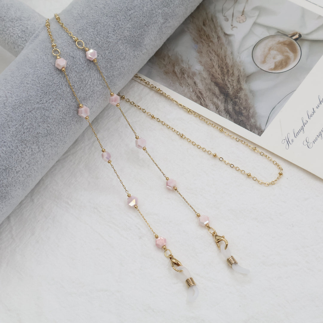 Elegante goldene Ketten Halskette mit Edelsteinen Karnz