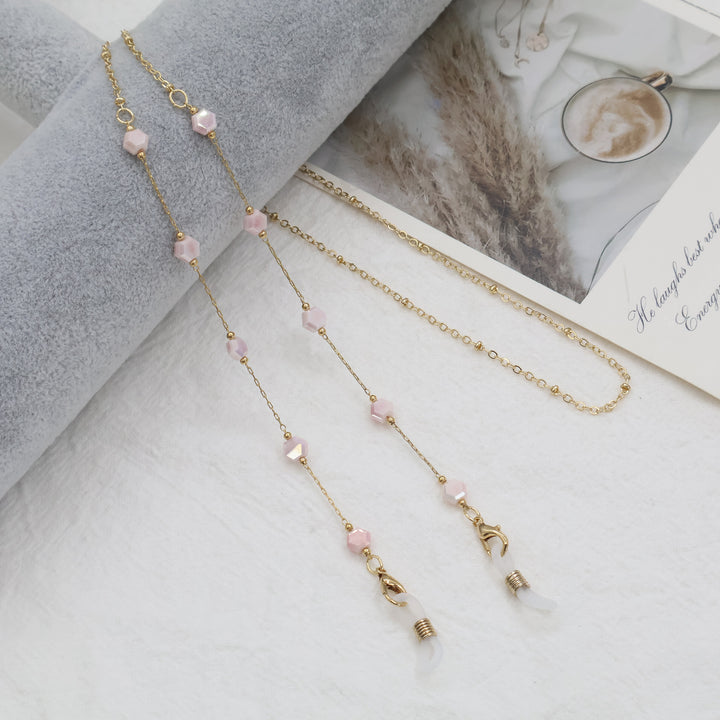 Elegante goldene Ketten Halskette mit Edelsteinen Karnz