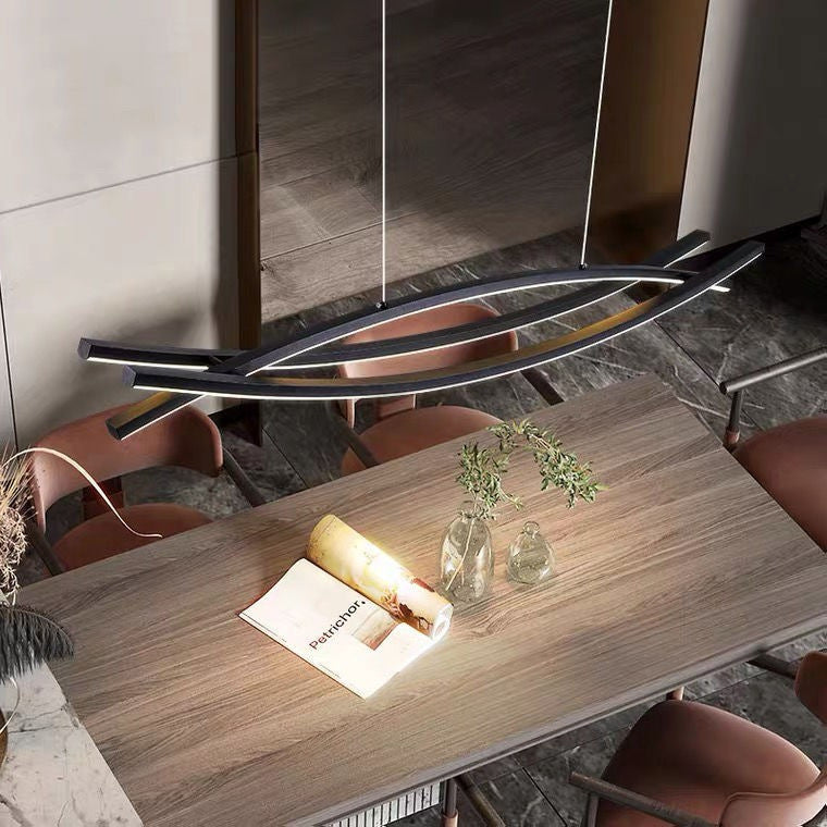 Moderne abstrakte LED-Pendelleuchte