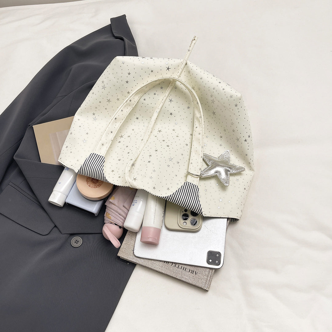 Stylische Canvas-Tote-Bag mit mehreren Taschen