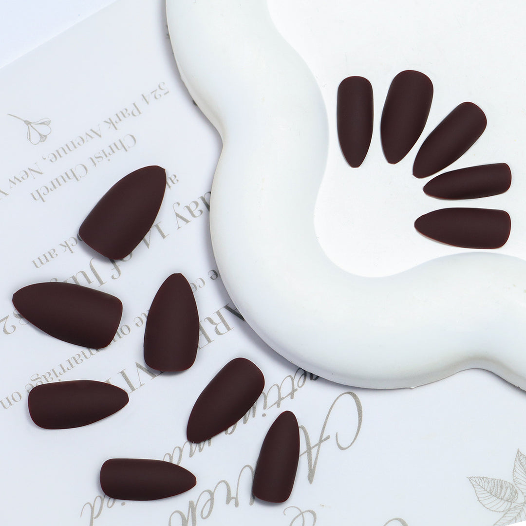 Matte Finish Press-On Nagel Extensions Karnz