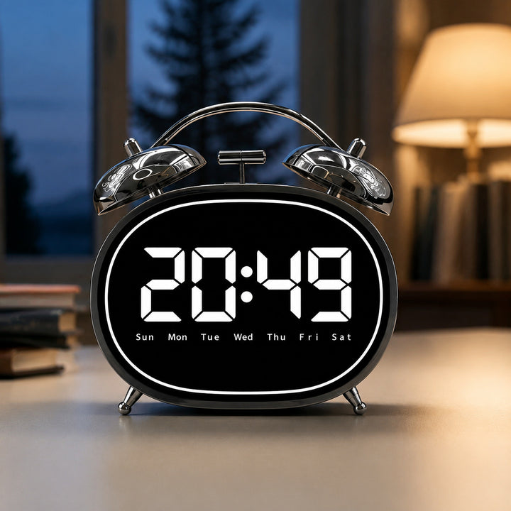Digitaler Bluetooth Tischwecker mit Großen Ziffern Karnz