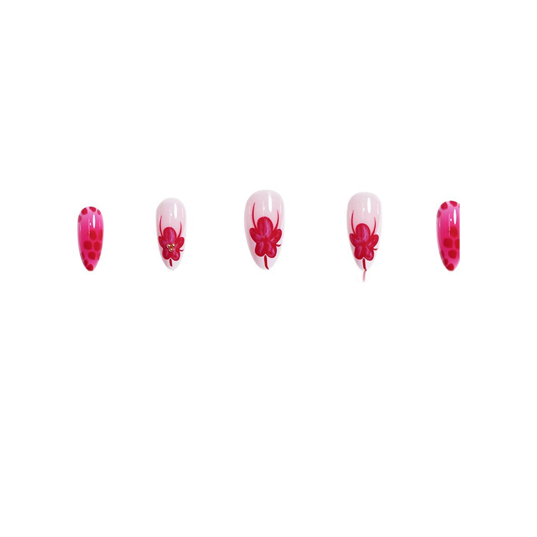 Elegante Floral Stiletto Nagelkunst Karnz 1787977864