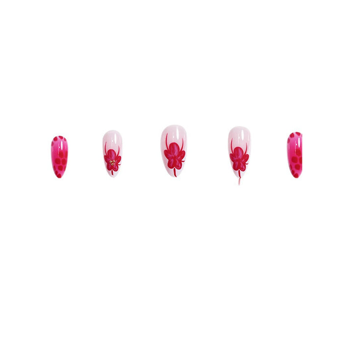 Elegante Floral Stiletto Nagelkunst Karnz 1787977864