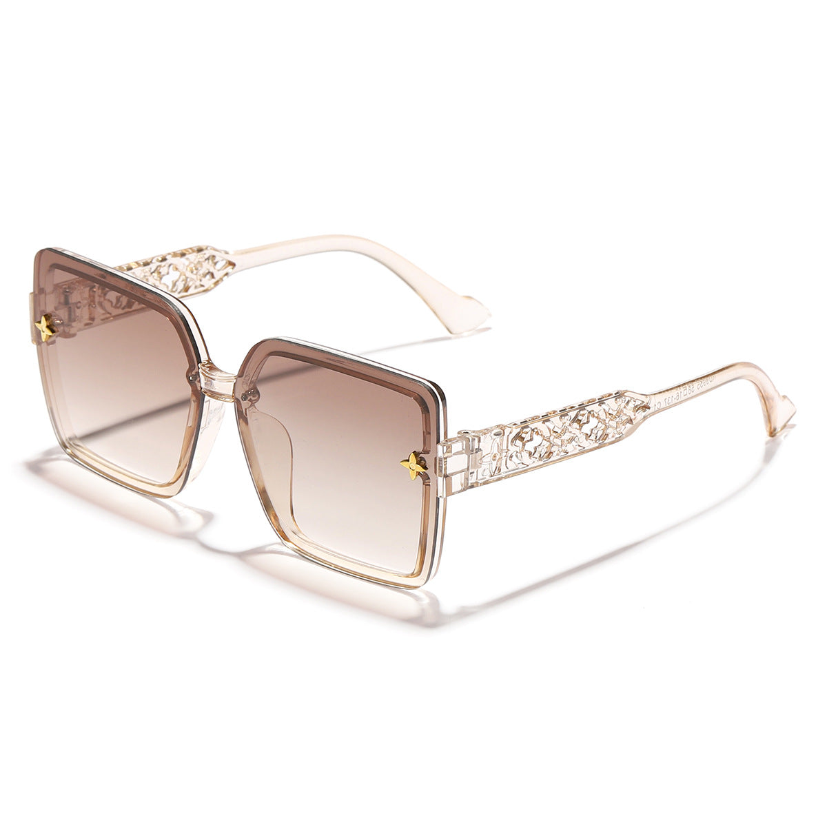 Damen modische Sonnenbrille mit filigranem Rahmen und graduierenden Gläsern Karnz