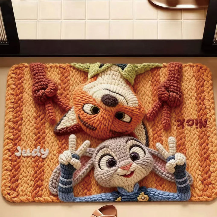 Cartoon-Themen Plüsch Badezimmermatte