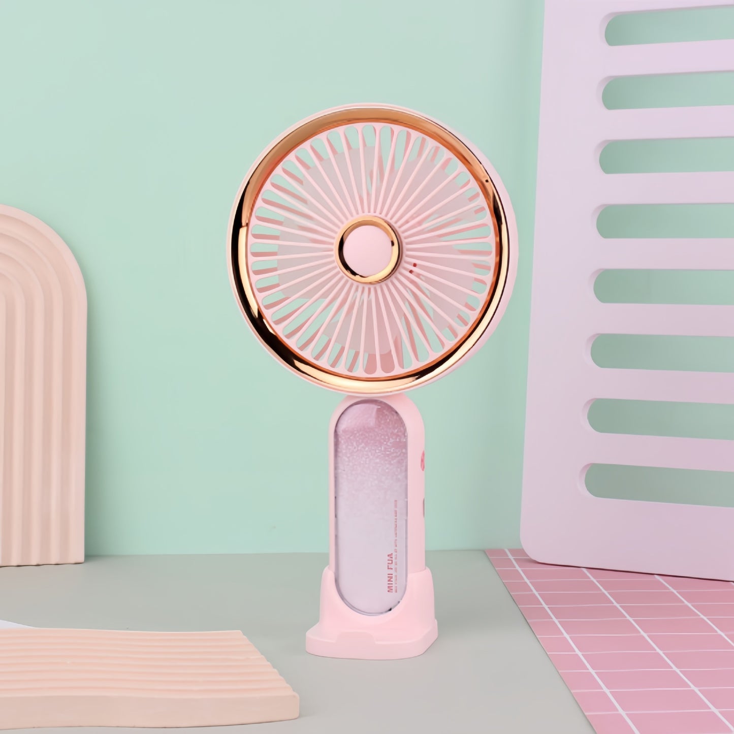 Damen Tragbarer Mini-Ventilator mit innovativem Luftstromsystem Karnz
