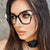Damen quadratische Sonnenbrille mit elegantem Metallrahmen und schützendem UV-Filter Karnz