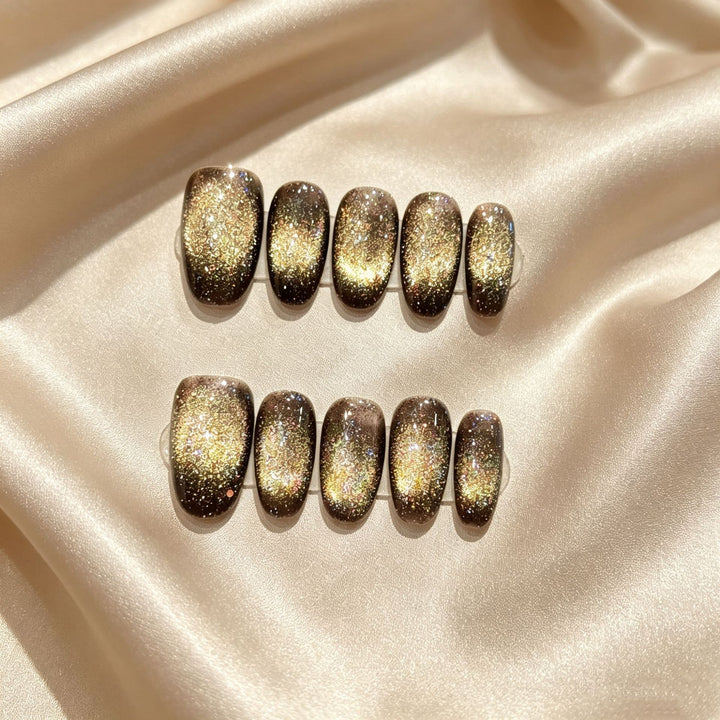 Glitzerndes Press-On-Nagelset