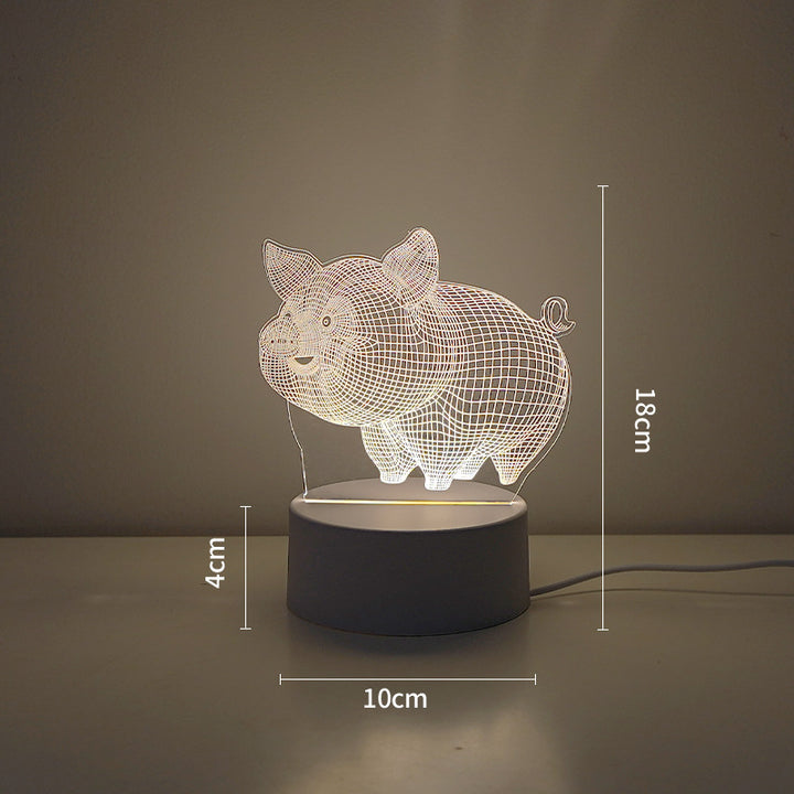 LED Tiger Figur Dekorative Lampe