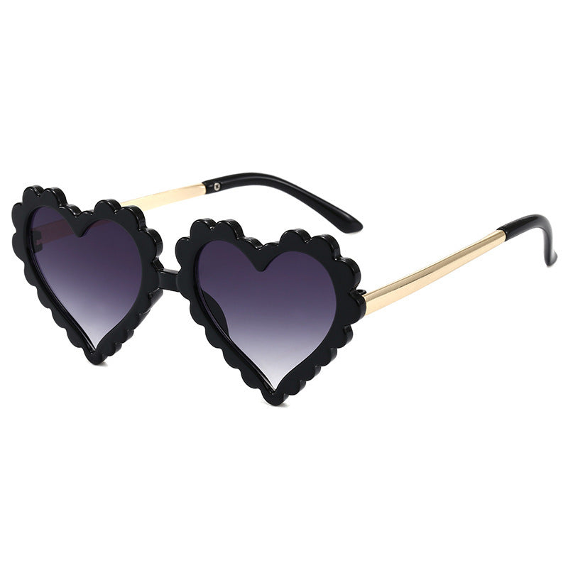 Damen Herzförmige Fashion-Sonnenbrille Karnz