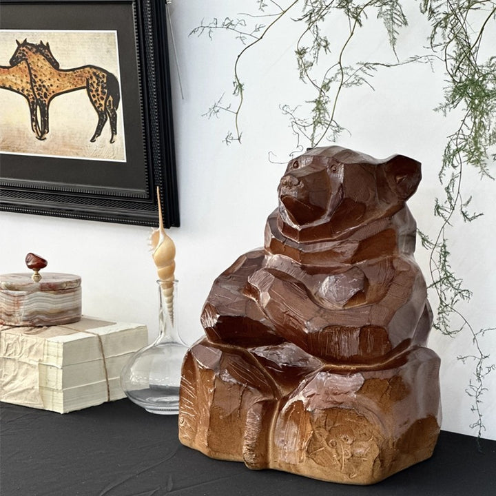 Dekorative Holz-Bär