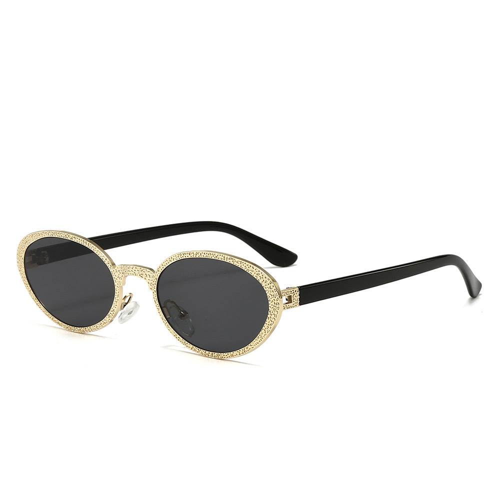 Damen Glamouröse Sonnenbrille mit luxuriösem Schmuckrahmen Karnz