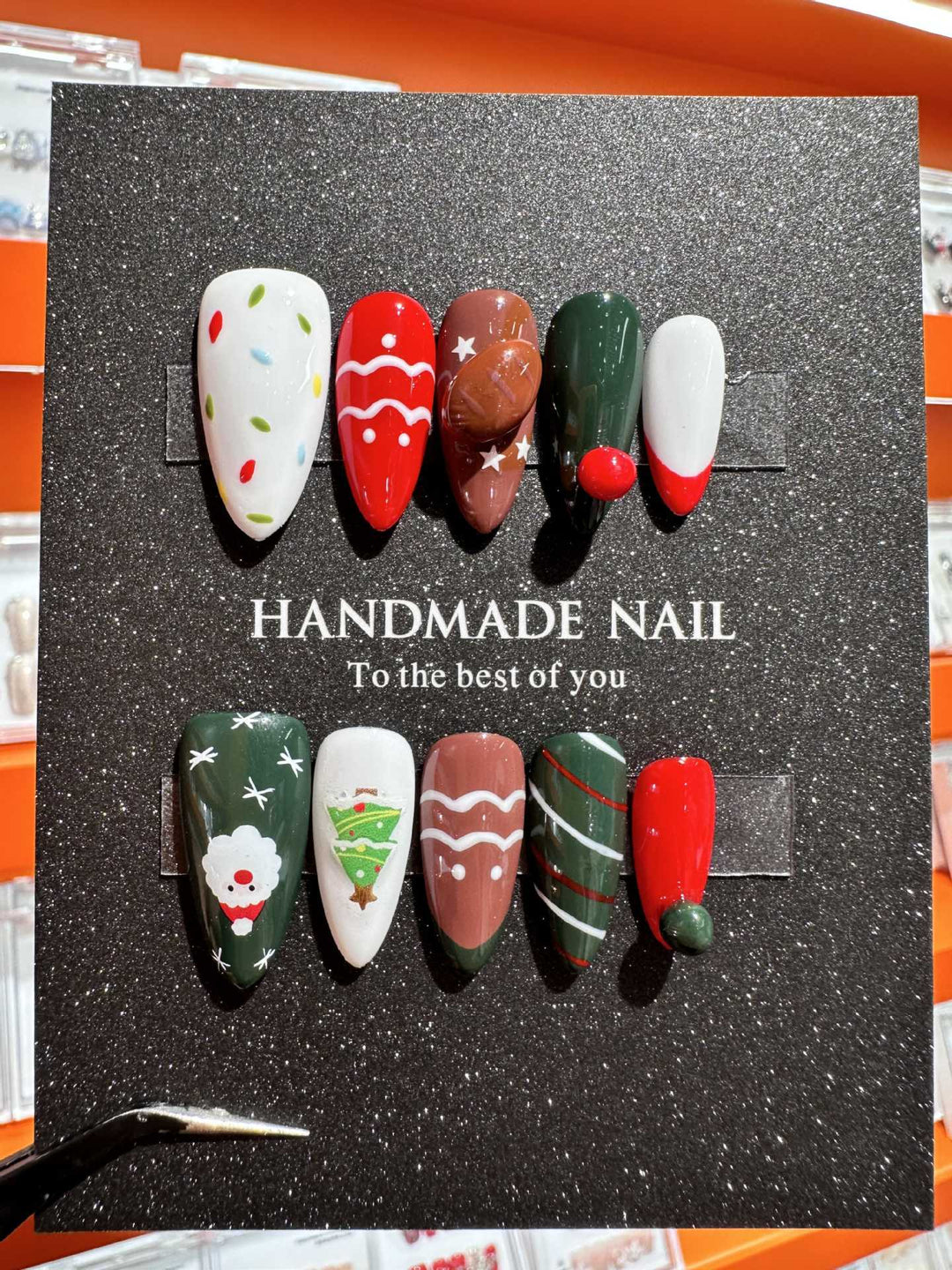 Künstlerisches Urlaubsthema Press-On Nagelkunst Set
