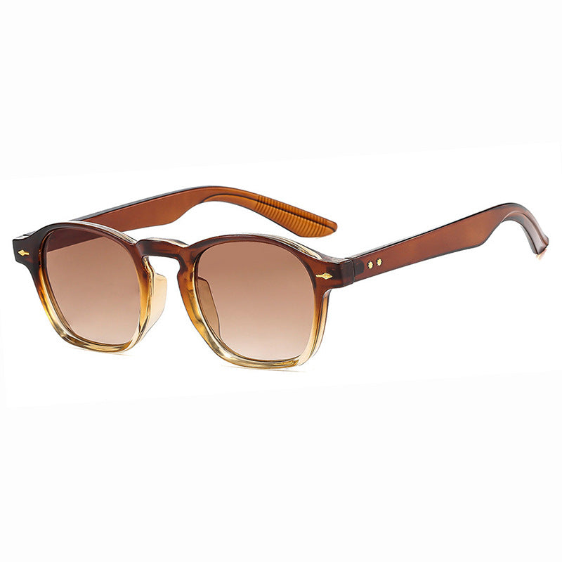 Damen modische rechteckige Brille mit transparentem Rahmen Karnz