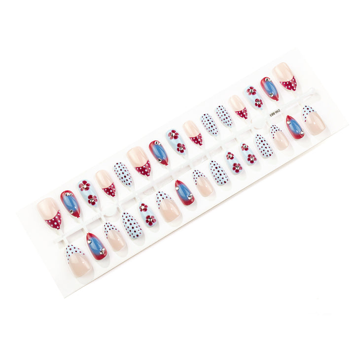 Blumenkarten-Händedruck-Nagelset