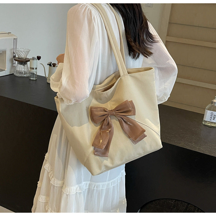 Elegante Bow Detail Tragetasche Karnz