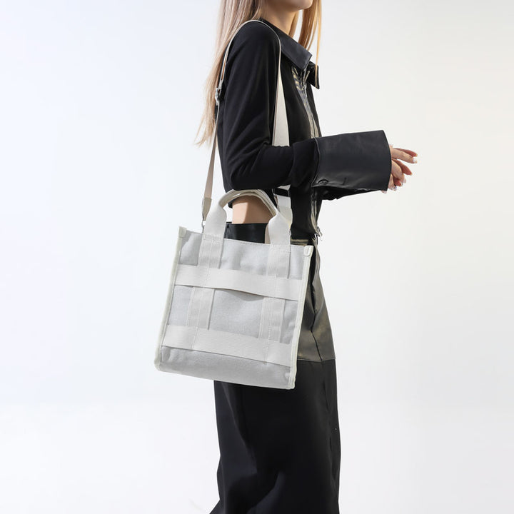 Vielseitige Canvas Schultertasche Karnz