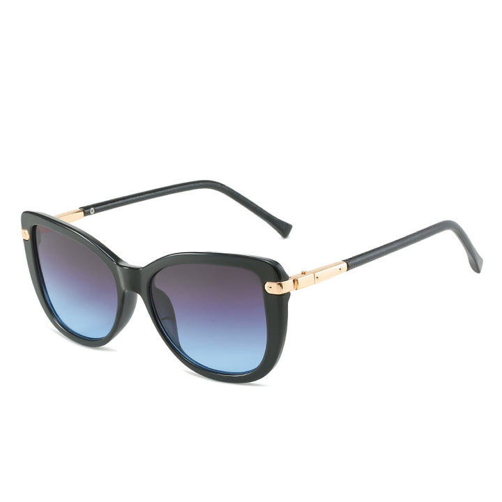 Damen Modische Katzenaugen-Sonnenbrille mit luxuriösem Rahmen Karnz