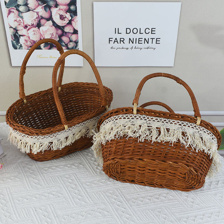 Stylischer Korb Picknickkorb Karnz