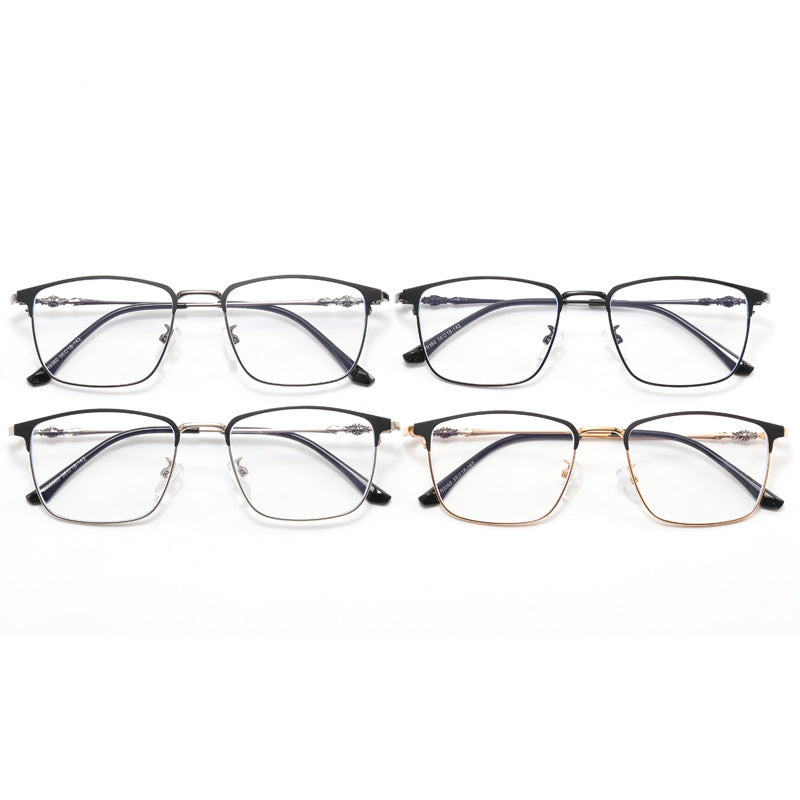 Damen modische quadratische Brille mit elegantem Metallrahmen Karnz