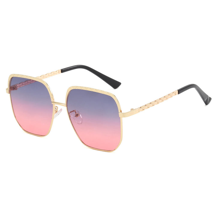 Damen modische Sonnenbrille mit quadratischem Rahmen und stilvollen Details Karnz
