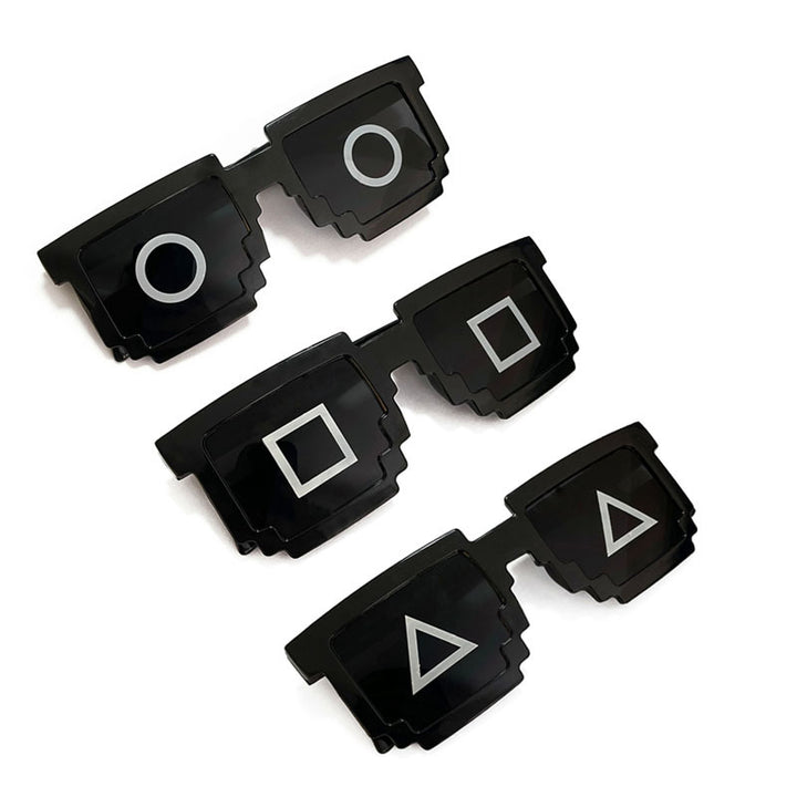 Fette geometrische Shield-Sonnenbrille Karnz