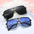 Damen Oversized Sonnenbrille mit modischem Rahmen und Sonnenbrillengläsern Karnz