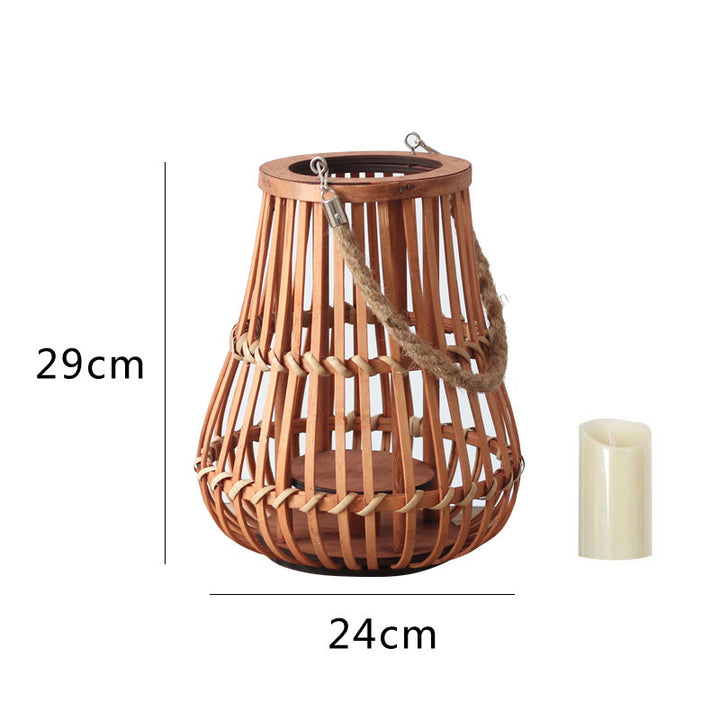 Stilvolle Laterne mit Hanfgriff Karnz