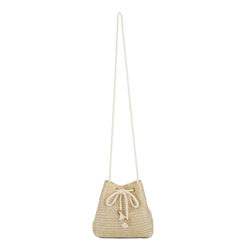 Bohemian-inspirierte gewebte Mini-Zugbandtasche Karnz