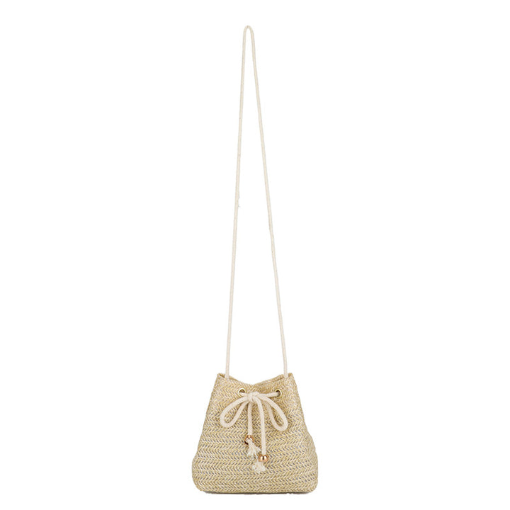 Bohemian-inspirierte gewebte Mini-Zugbandtasche Karnz