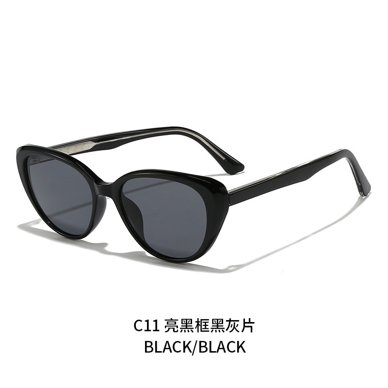 Damen stylische Cat-Eye Sonnenbrille mit UV-Schutz und komfortablem Gestell Karnz