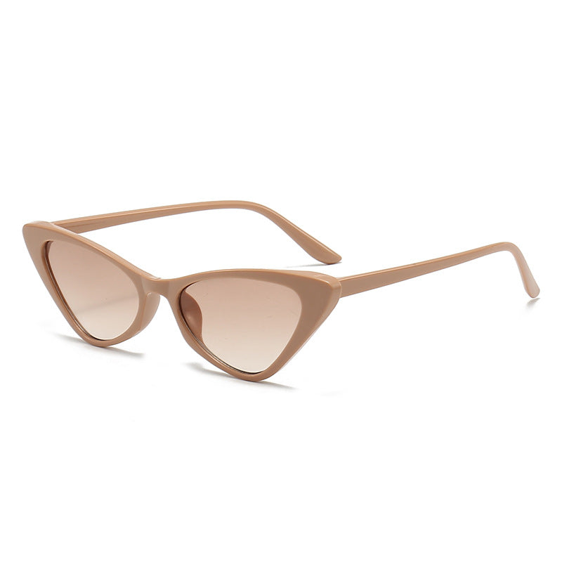 Damen stilvolle Cat-Eye Sonnenbrille mit glänzendem Kunststoffrahmen Karnz