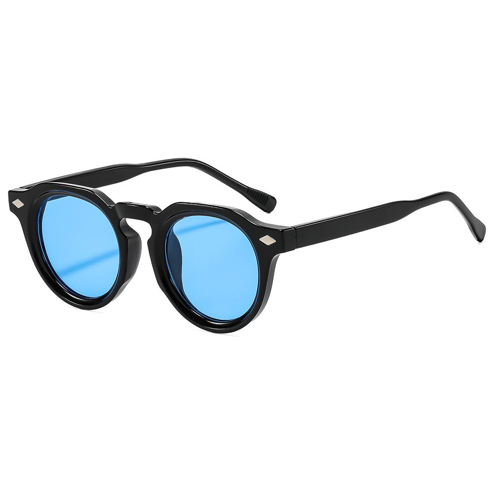 Retro-inspirierte runde Rahmen Sonnenbrille Karnz