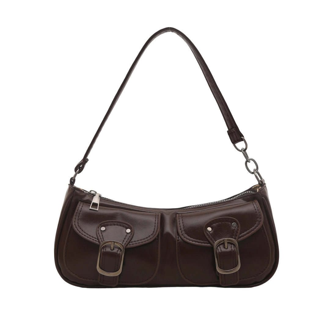 Stilvolle Schultertasche mit doppeltem Taschen Karnz