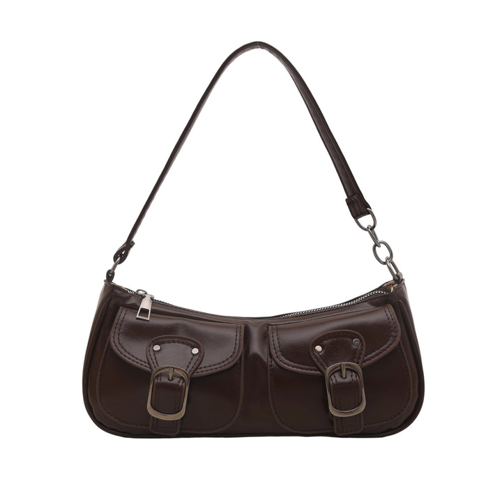 Stilvolle Schultertasche mit doppeltem Taschen Karnz