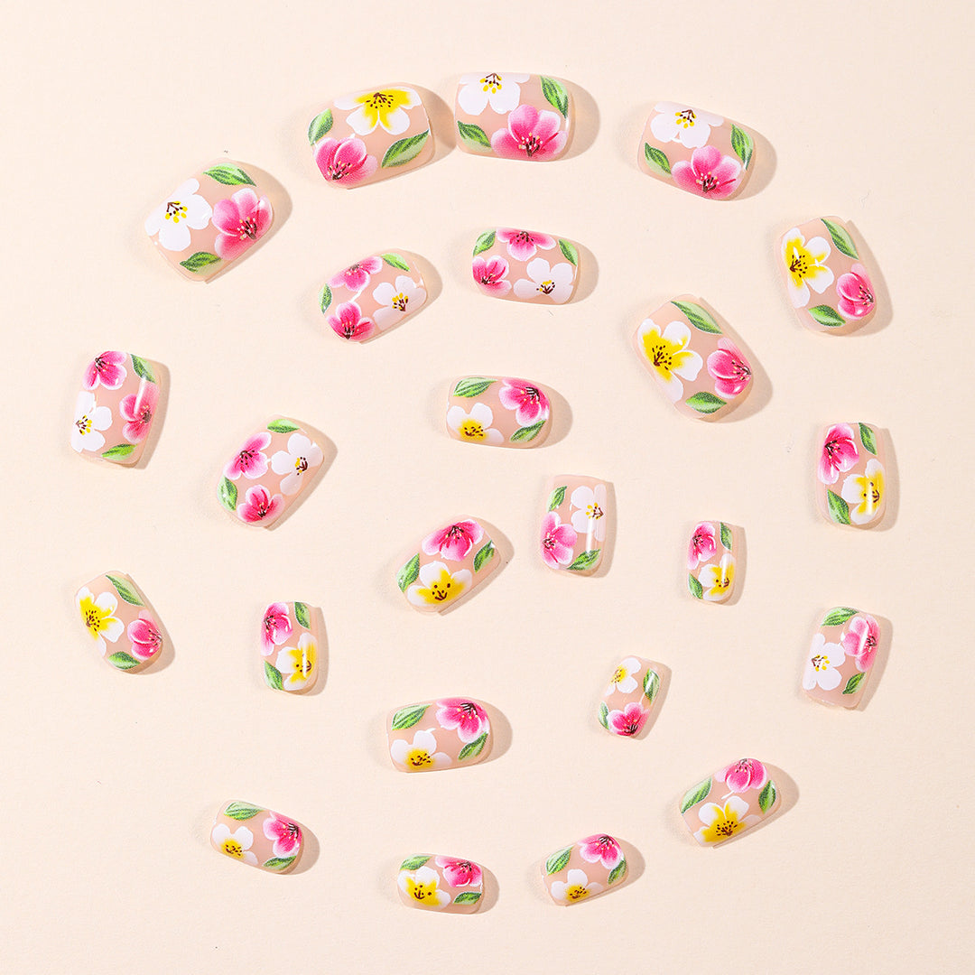 Blumenmuster 3D Nagelkunst Erweiterungen Karnz